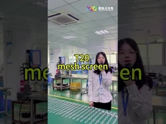 T20-2LEDs Mesh LED Pixel Screen CE RoHS FCC Esterno trasparente Alta luminosità