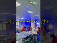 Flessibile farfalla 3D pixel illuminazione a LED a colori per decorazioni di festival